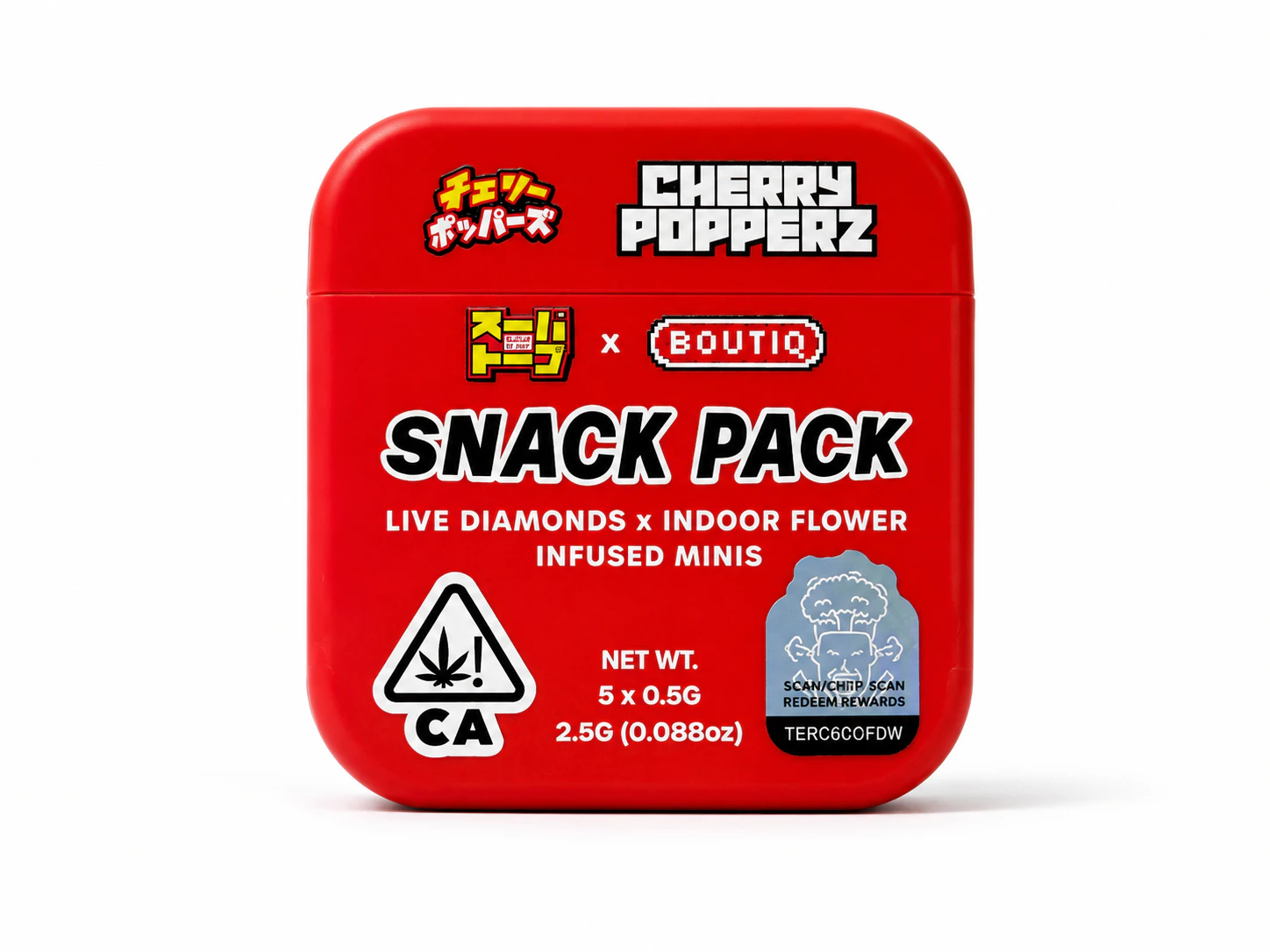 Boutiq - Cherry Popperz - Super Dope x Boutiq Snack Pack Pre Rolls 5 J's x 0.5g ea Main Image