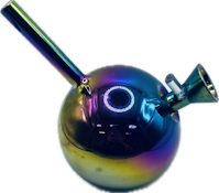 6" Electroplated Spherical Water Pipe Bong
