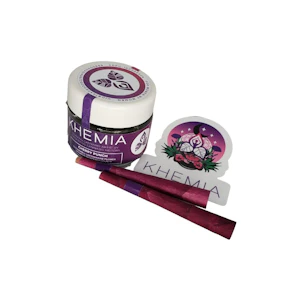 Khemia Manufacturing - GMO Cookies | Jarred Flower 3.5g + 2 rose petal cones | Khemia