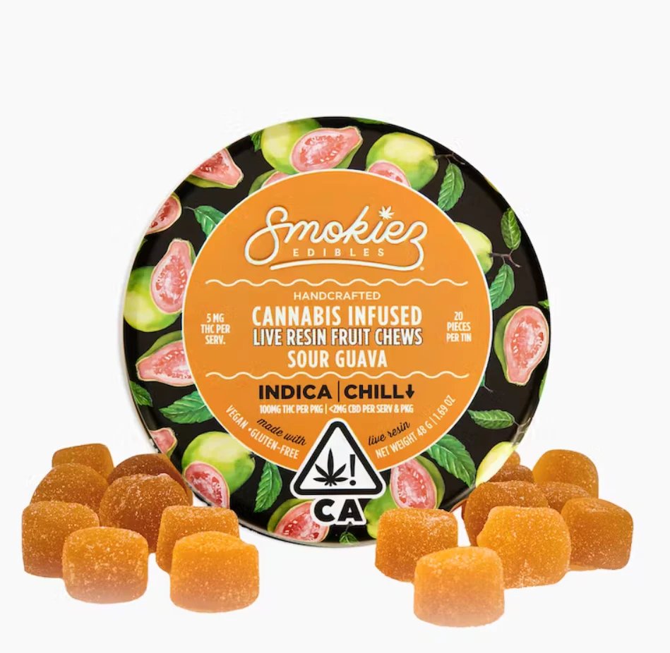 SMOKIEZ - SOUR GUAVA LR FRUIT CHEWS 100MG - SMOKIEZ Main Image