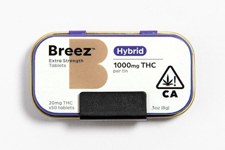 Breez Extra-Strength Tablets - Hybrid (1000 MG THC)