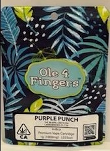 Ole' 4 Fingers - Purple Punch 1g Cart - Ole' 4 Fingers