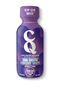 CQ - CQ | 2.2 oz Liquid Live Resin Shot | Concord Grape w/CBN | 100mg