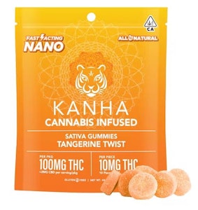 Kanha - Kanha Nano Gummies Sativa 100mg Tangerine Twist