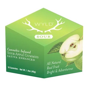 WYLD - WYLD 100mg Sour Apple Sativa Enhanced Gummies