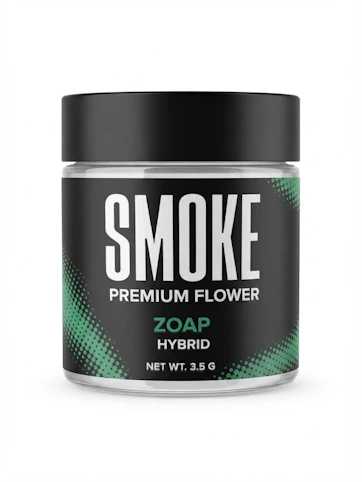 Smoke - Zoap -Hybrid- 18.01% THC | 3.5g (Flower) | Smoke -Q8 FRONT