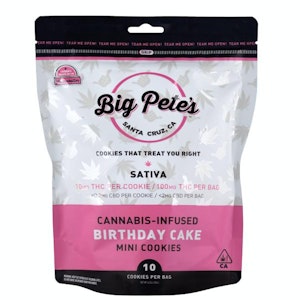 Big Pete's - Birthday Cake Mini Cookies 10Pk 100mg Sativa