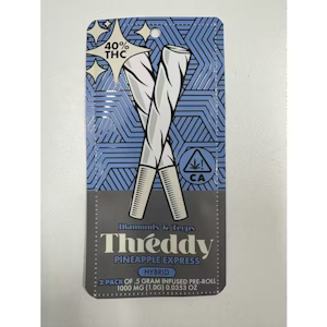 Threddy - Threddy | Pineapple Express 1g (Hybrid) - Infused Pre-roll 2pk