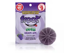 Froot Sour Grape SINGLE gummy (VEGAN/GF) 100mg