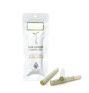 RAW GARDEN - Raw Garden | Chocolate Cherries premium infused joints w micronized refined live resin crushed diamonds 3-pack | 36.65% THCa