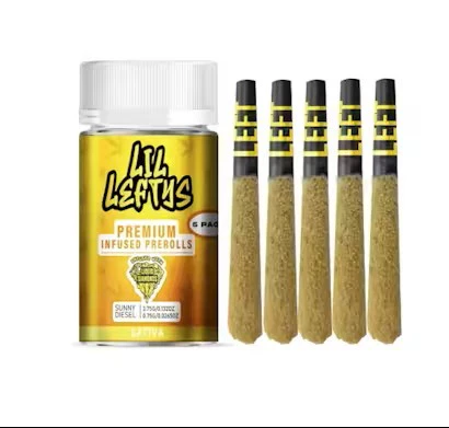 LIL LEFTY'S - Lil Leftys - Sunny Diesel - Infused PreRolls - 5 x 0.75g Main Image