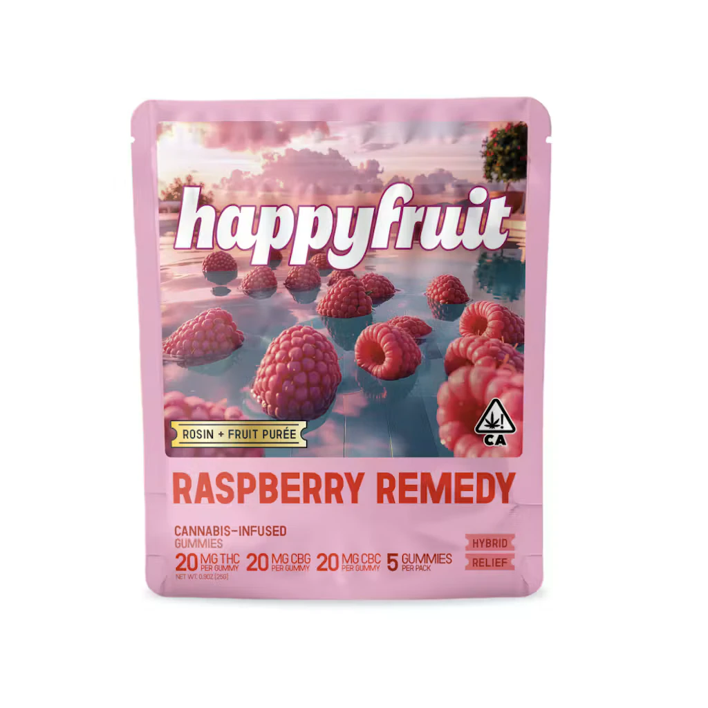 Happy Fruit - Happy Fruit - Raspberry Remedy Rosin Gummies 5pk 100mg Main Image