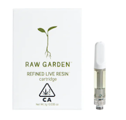 RAW GARDEN: Lemon Gas 1g Live Resin Vape Cart (S)