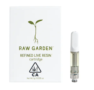 Raw Garden - RAW GARDEN: Lemon Gas 1g Live Resin Vape Cart (S)