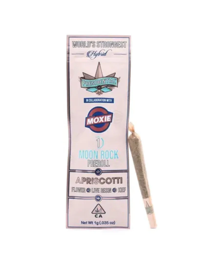 Presidential - [Presidential x Moxie] Infused Moonrock Preroll - 1g - Apriscotti (H) Main Image
