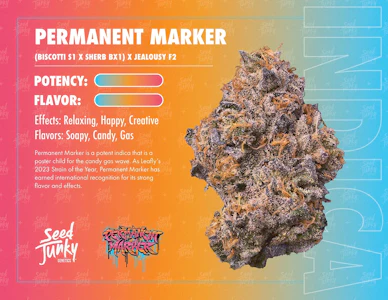 SEED JUNKY - PERMANENT MARKER (PRE-PACK 1/8th) ADULT-USE