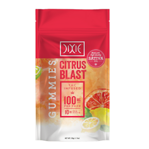 DIXIE - Citrus Blast 100mg 10 Pack Gummies - Dixie 