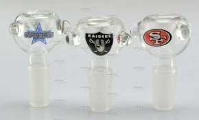 Glass - 14mm Sports Team Clear Round Bowl