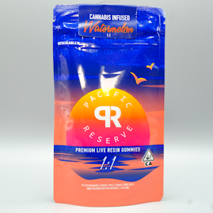Pacific Reserve - Watermelon 1:1 100mg 10ct Live Resin Gummies - Pacific Reserve