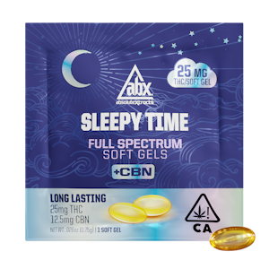Absolute Extracts - [ABX] CBN Soft Gel - 25mg - 2:1 1ct Sleepy Time Solventless (I)