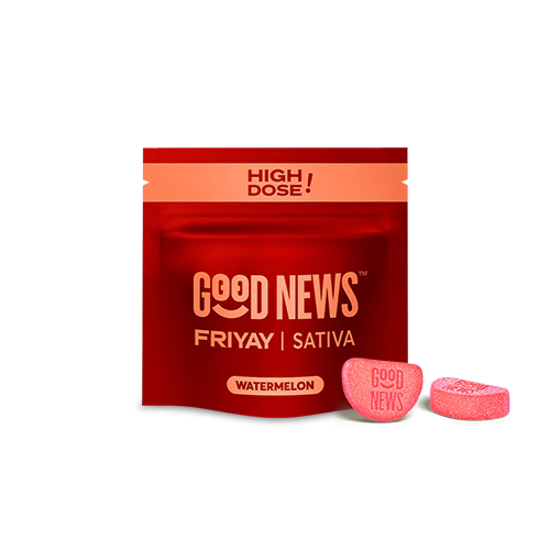 Good News - Good News | 2pk High Dose Gummies | Friyay Watermelon | 100mg Main Image