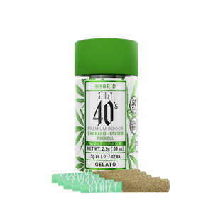 STIIIZY - [STIIIZY] lIVE Resin Infused 40s Preroll 5 Pack - 2.5g - Gelato (H)