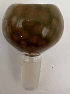 Fancy Honeycomb Glass on Glass Bowl - 14mm male