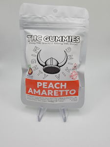 Peach Amaretto - 100mg THC Gummies - Mighty Viking