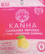 Kanha Gummies Pink Lemonade CBD 1:1
