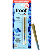 Froot Infused Preroll 1g Blue Razz $15