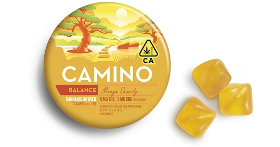 CAMINO - Camino - Mango Serenity 1:1 THC:CBD Gummies - 200mg