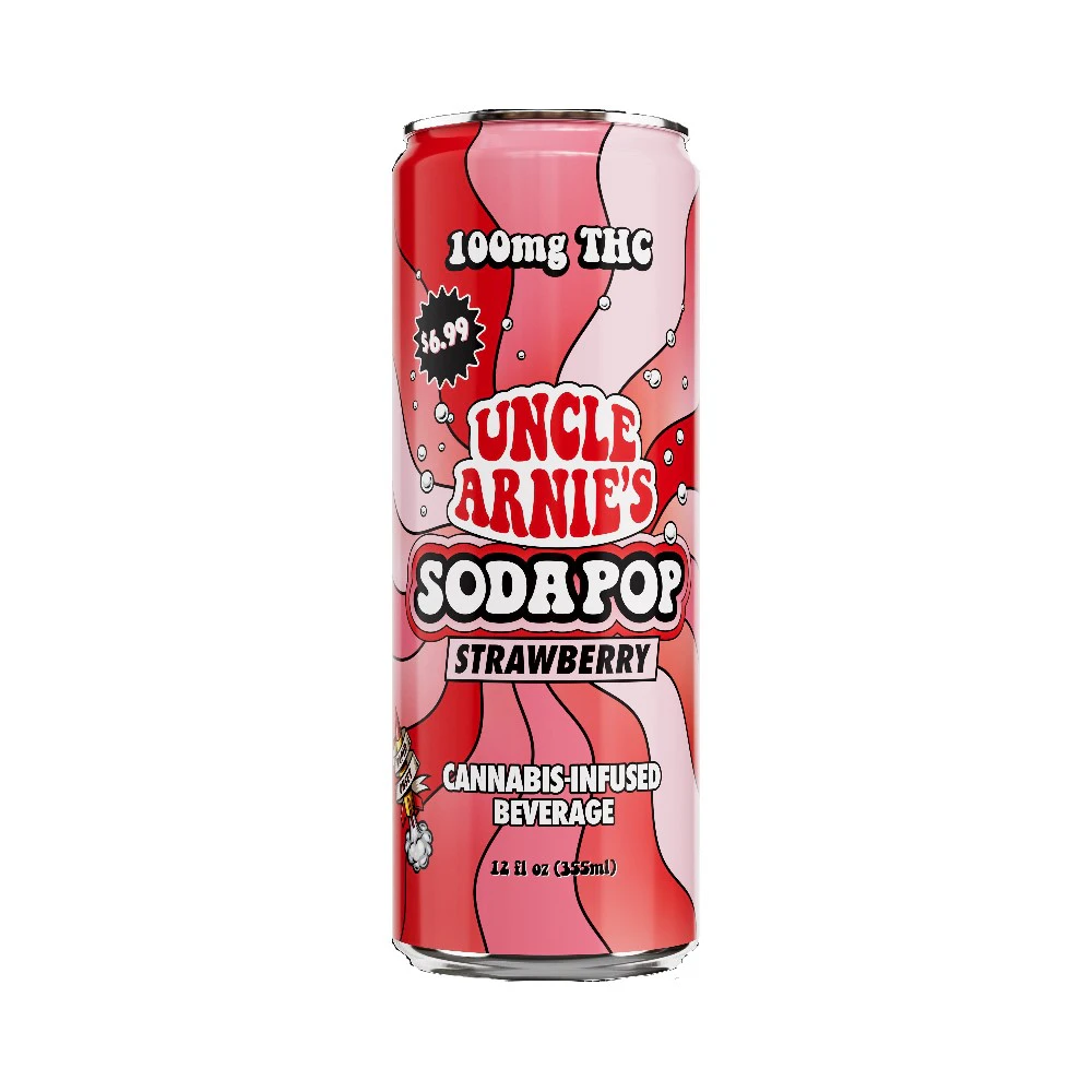 Uncle Arnies - Unce Arnie's Strawberry 100mg Soda Main Image