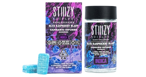 STIIIZY - STIIIZY Blue Raspberry Blast 100mg Gummies