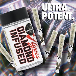 CLAYBOURNE CO. - [Claybourne Co.] Diamond Infused Preroll 2 Pack - 1g - Cobra Kush (I/H)