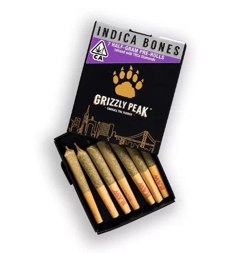 GRIZZLY PEAK FARMS - Grizzly Peak - Indica Bone - 3.5g Pre-Rolls - 7pk Main Image