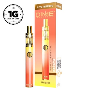 DIME Industries - DIME INDUSTRIES: Papaya Live Reserve 1g Disposable (H)