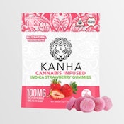 Kanha | Indica Strawberry Gummies-10Pk | 100mg