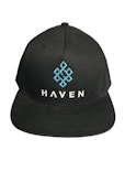 Haven - Main Collection - Black Teal Raised Embroidered Hat
