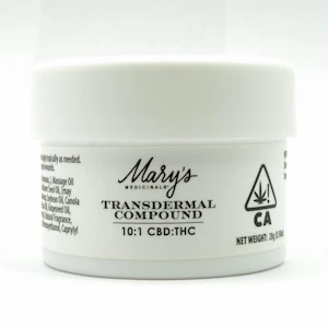 Mary's Medicinals™ - 10:1 CBD:THC 330mg Transdermal Compound - Mary's Medicinals