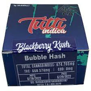 Tutti - Blackberry Kush - Bubble Hash - 1g (I) - Tutti