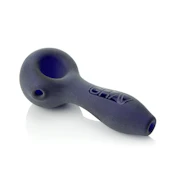 SANDBLASTED SPOON BLUE HAND PIPE - GRAV