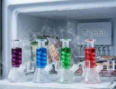6" Freezable Glycerin Dab Rig - Assorted Colors