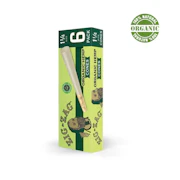 6pk Organic Hemp Cones (1 1/4 Size) - ZIG-ZAG