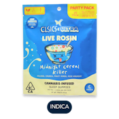 CLSICS - Party Pack - CBN Midnight Cereal  Killer - Live Rosin Gummies - 100mg - 20pk