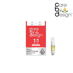 CARE BY DESIGN - CBD 1:1 Full Spectrum Vape Cartridge