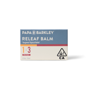 Releaf Balm - 15ml - 1CBD:3THC THC RICH - Papa & Barkley 
