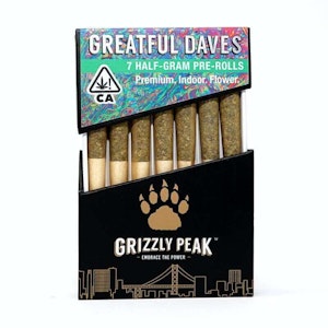 Grizzly Peak - Greatful Dave Infused Preroll 7pk