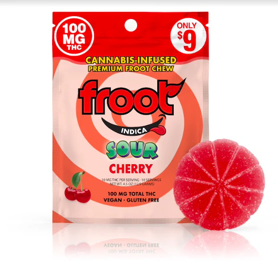 Froot - Froot Single Gummy Sour Cherry 100mg Main Image