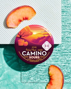 Kiva - Camino Sours Orchard Peach 1:1 Gummies 100mgTHC/100mgCBD 10ct