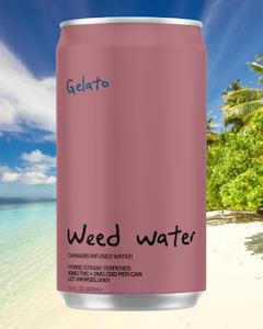 WEED WATER - Nowave - Weed Water - Gelato - 7.5 fl oz - Single Can - THC